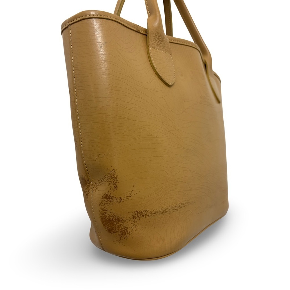 Vintage Longchamp - Beige Leather Handbag - Picture 5 of 15